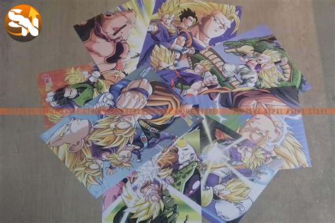 Dragon ball z posters & prints. Dragon Ball Z (A) Poster Set of 8 Pcs. - Anime Store