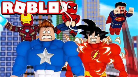 Batalha De Super HerÓis No Roblox Superhero Simulator Youtube