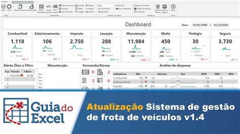 Planilha De Gestão De Frota De Veículos Excel V14 Youtube