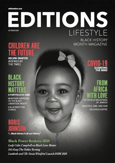 Editions Lifestyle Black History Month Magazine 2020 Issue Is Out Now