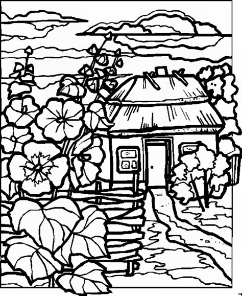 Free Coloring Pages Landscapes Printables Printable Templates