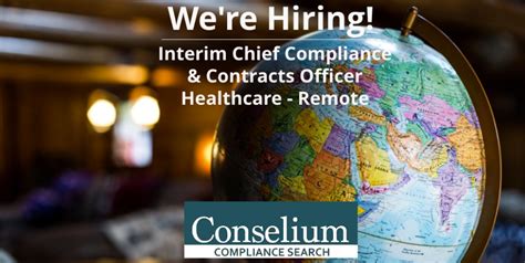 Job Posting Remote Conselium Compliance Search