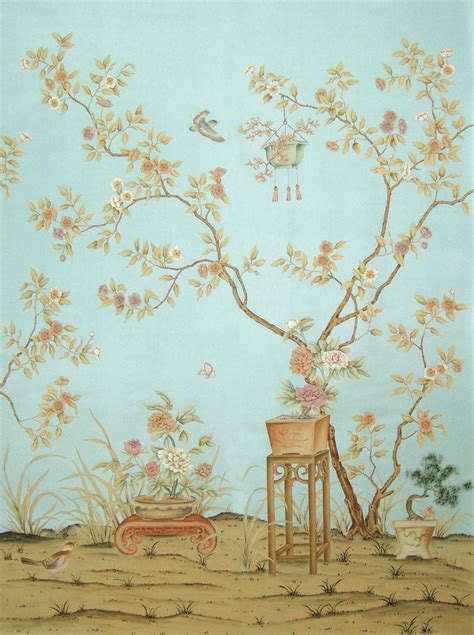 Hand Painted Wallpaper Silk Wallpaper Hand Painted Walls Painting