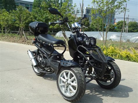 Motor Hq 49cc Trike Scooter Gas Moped Zoom Black 3 Wheels Scooters