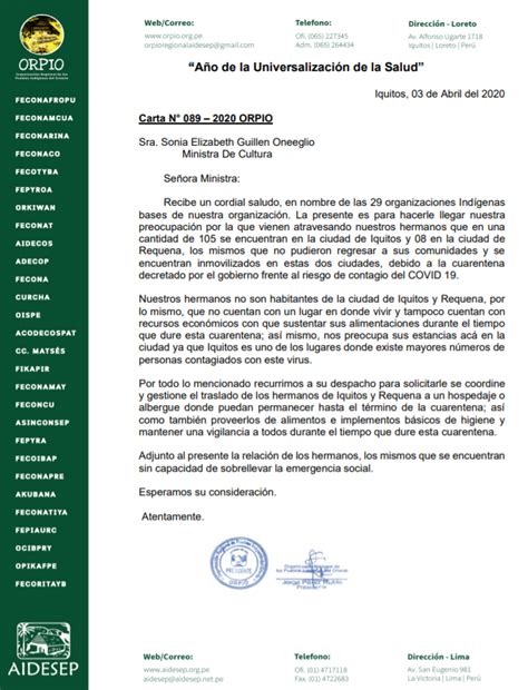 Orpio Envió Carta A Ministra De Cultura Para Atención De Pueblos