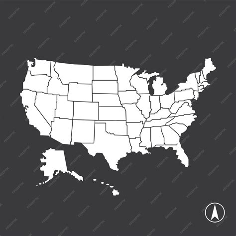 Premium Vector United States Map Icon