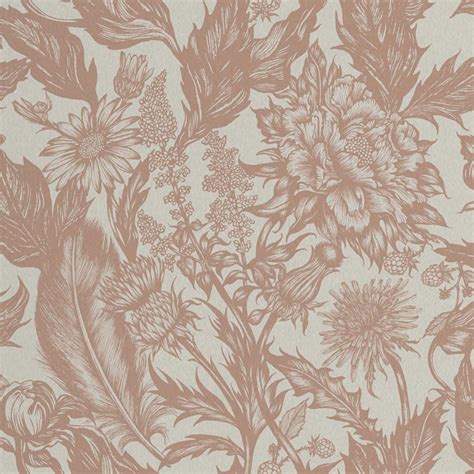 In us we trust 2. Crown Alexis Floral Rose Gold Wallpaper M1380 | Wallpaper ...