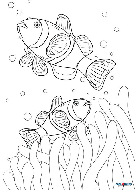 Free Printable Clownfish Coloring Pages For Kids