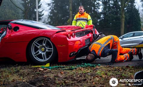 Ferrari Enzo Crashed And Badly Damaged In The Netherlands