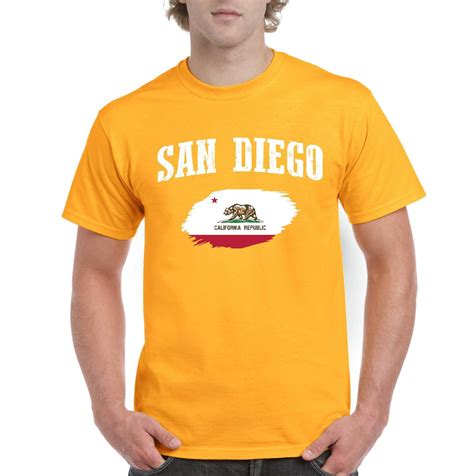 San Diego California Men Shirts T Shirt Tee Etsy