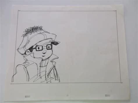 Billy Jo Jive Original Animation Drawing Sesame Street In Black Ink £7095 Picclick Uk