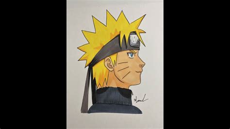 Speed Drawing Naruto Uzumaki Youtube