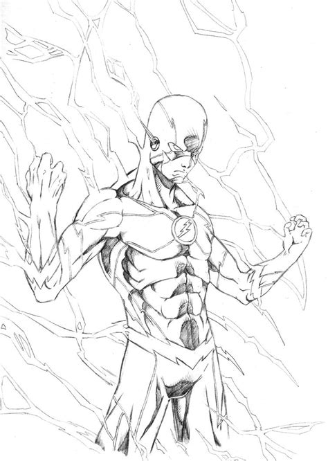 Reverse Flash New 52 Drawings Sketch Coloring Page