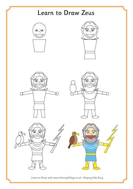Learn To Draw Zeus Learn To Draw Zeus Easy Cartoon Drawings
