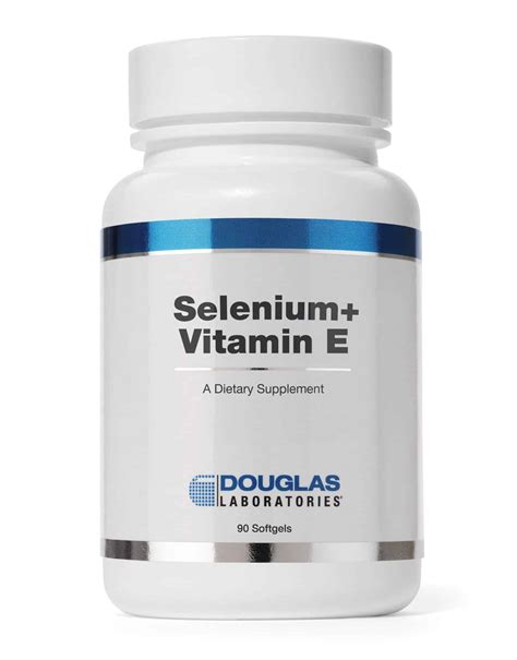 Selenium Vitamin E Formula 90sgels By Douglas Labs