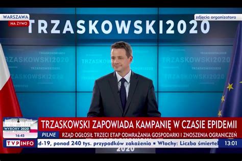 Trzaskowski zapowiada likwidację TVP Info. 