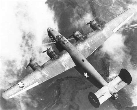 Photo B 24e 1 Dt Liberator Bomber In Flight Feb Jun 1943 World War