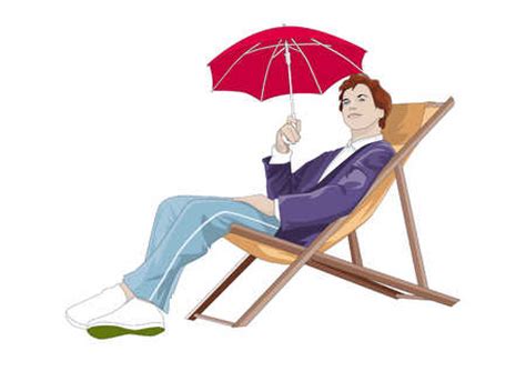 Check out our lawn umbrella selection for the very best in unique or custom, handmade pieces from our garden there are 203 lawn umbrella for sale on etsy, and they cost ca$148.58 on average. Stock Illustration - Young man sitting in lawn chair ...