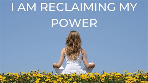 I Am Reclaiming My Power The Daily Calming Anxiety Podcast Show Youtube