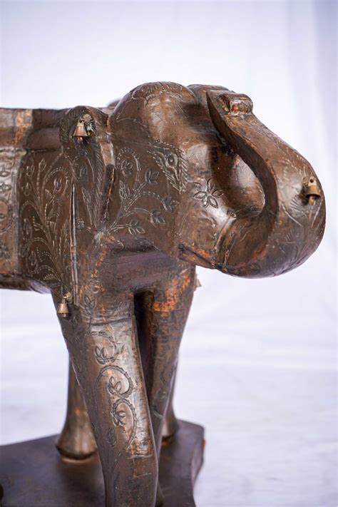 4 caravan elephant/camel/leopard/zebra mini plate set. Elephant Carved Coffee Table
