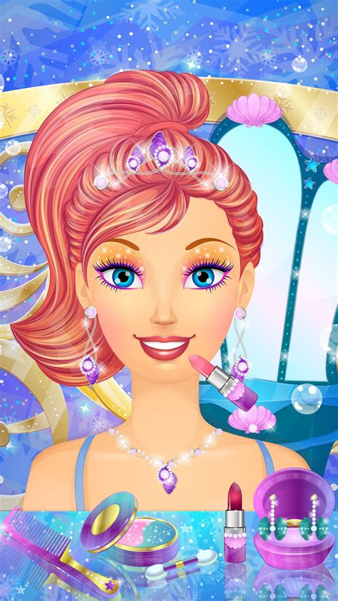 Meerjungfrau Ice Prinzessin Salon Spa Make Up Und Dress Up Spiele