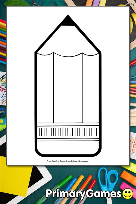 Download, print, and color quiver coloring pages and then view pages through the app and watch pages come to life. Pencil Coloring Page | Printable Back To School Coloring ...