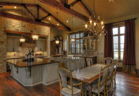 Ranch Home Rustic Kitchen Houston By Sweetlake