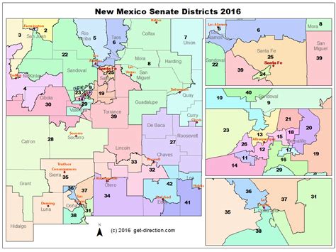 Map Of New Mexico Senate Districts 2016