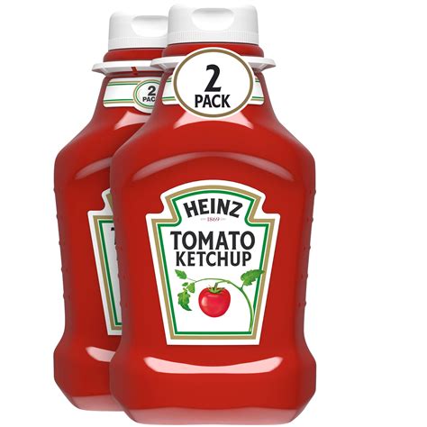 Heinz Tomato Ketchup 2 Ct Pack 505 Oz Bottles