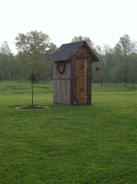 Rustic Outhousegarden Shed I Built Large Yard Landscaping Rustic