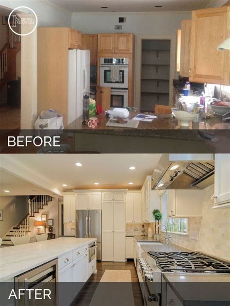 Before And After Kitchen Remodel Small Home Remodeling Contractors