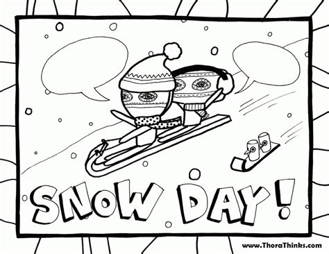 It includes simple cartoon pictures for younger kids and detailed pictures for older kids. Snowy Day Coloring Pages - Coloring Home