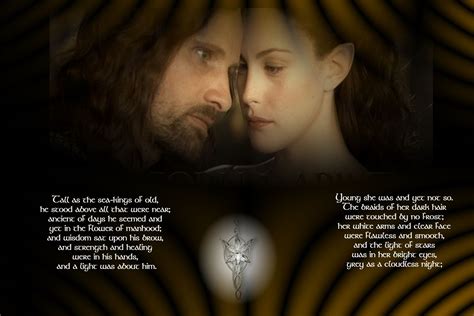 Aragorn And Arwen Tolkien Lotr Aragorn And Arwen The Hobbit Geek