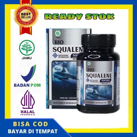 Bio Squalene Softgel Ekstrak Minyak Hati Ikan Hiu Fish Omega