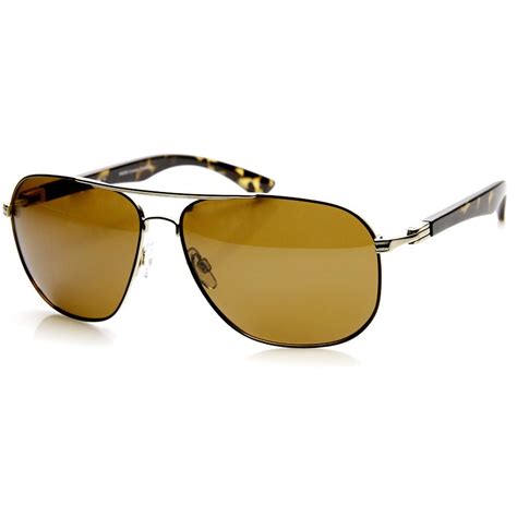 mens large sports polarized lens aviator sunglasses zerouv