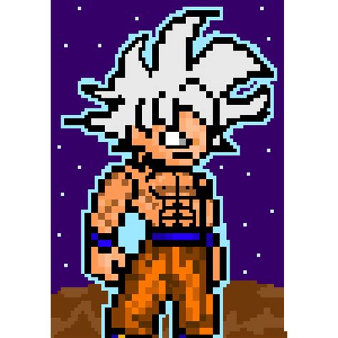 Editing Goku Ultra Instinct Free Online Pixel Art Drawing Tool Pixilart