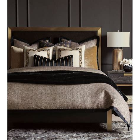 Roxanne Comforter By Barclay Butera Black Gold Bedroom Bedding Sets
