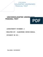 Soil specimens will be loaded to failure under. Triaxial Test Report | Strength Of Materials | Stress ...