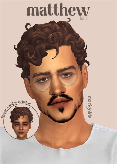 Sims 4 Curly Hair Custom Content Male