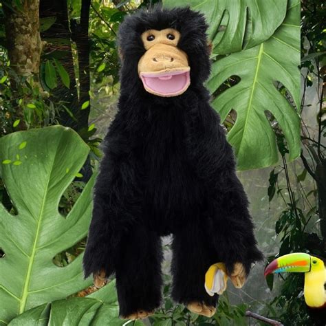 Jumbo Sized Chimp Puppets 60cm And 74cm Tall Toys For Children