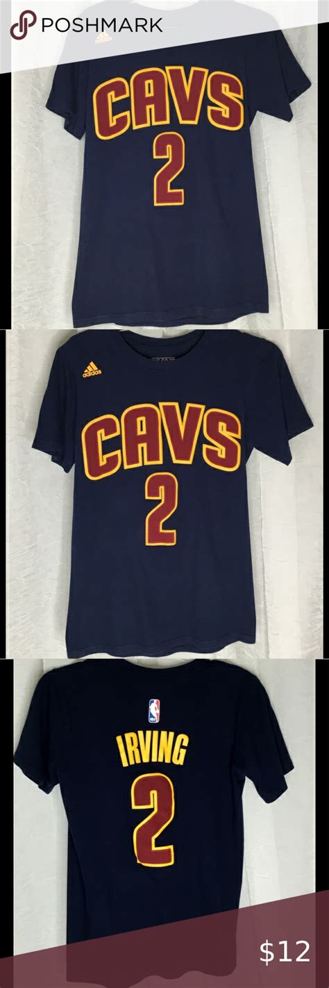 Adidas Irving2 Cleveland Cavaliers Jersey T Shirt Microfiber Shirt