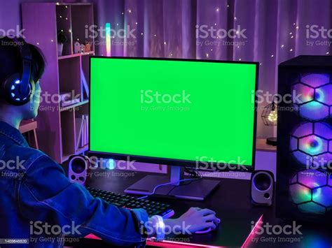 Green Screen For Cybersport Game Stock Photo Download Image Now