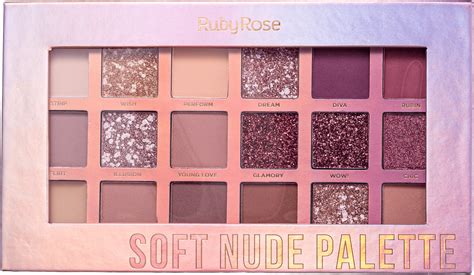 Paleta De Sombras Ruby Rose Soft Nude Beleza Na Web