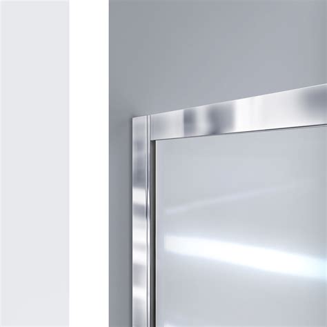 Dreamline Infinity Z 44 48 In W X 72 In H Semi Frameless Sliding Shower Door Clear Glass In