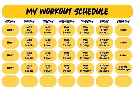 10 Best Printable Insanity Workout Schedule