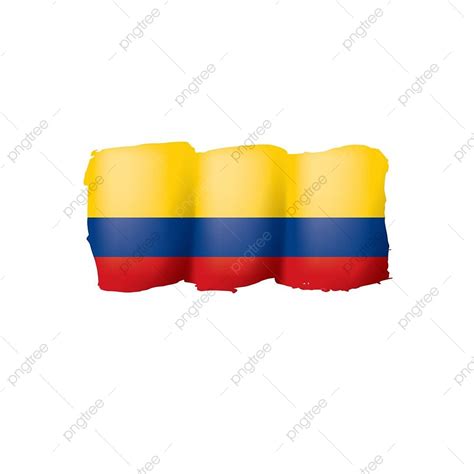 Colombian Flag Clipart Png Images Colombia Flag Colombian Vector Brush