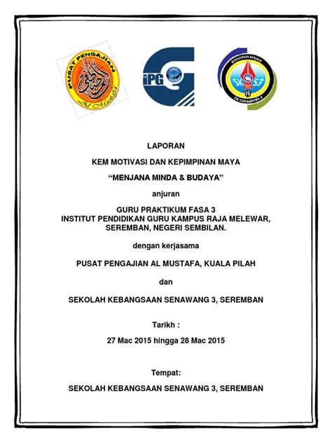 I laporan akhir latihan industri muhammad hamizan bin hamidi 15eet13f1004 pejabat jurutera daerah, jkr larut matang dan selama, 34000 taiping, perak darul ridzuan. Muka Depan Laporan