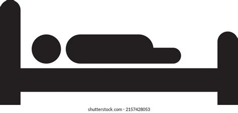 Man Bed Icon Vector Illustration On Stock Vector Royalty Free Shutterstock
