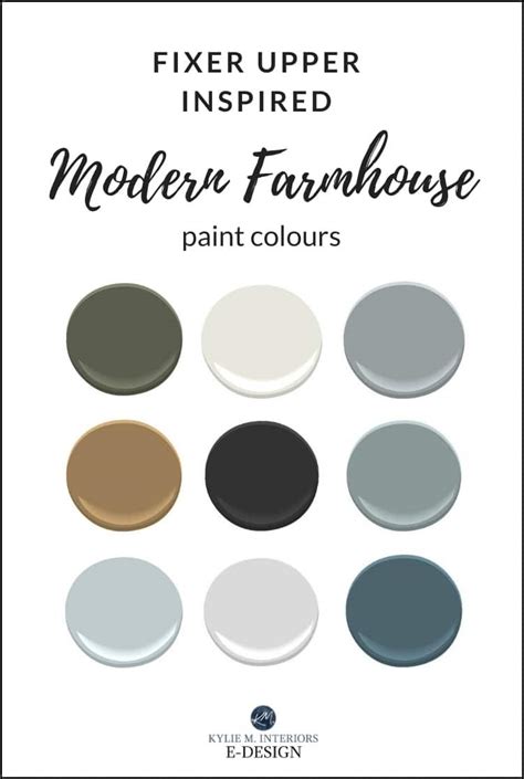 The Best Modern Farmhouse Paint Colours Benjamin Moore Kylie M
