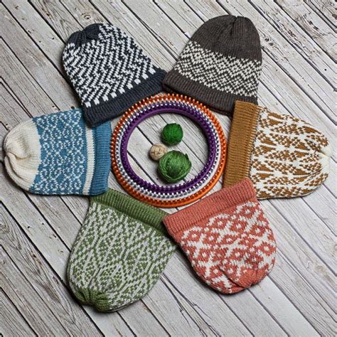 Loom Knit Fair Isle Hat Patterns 6 Pdf Loom Knitting